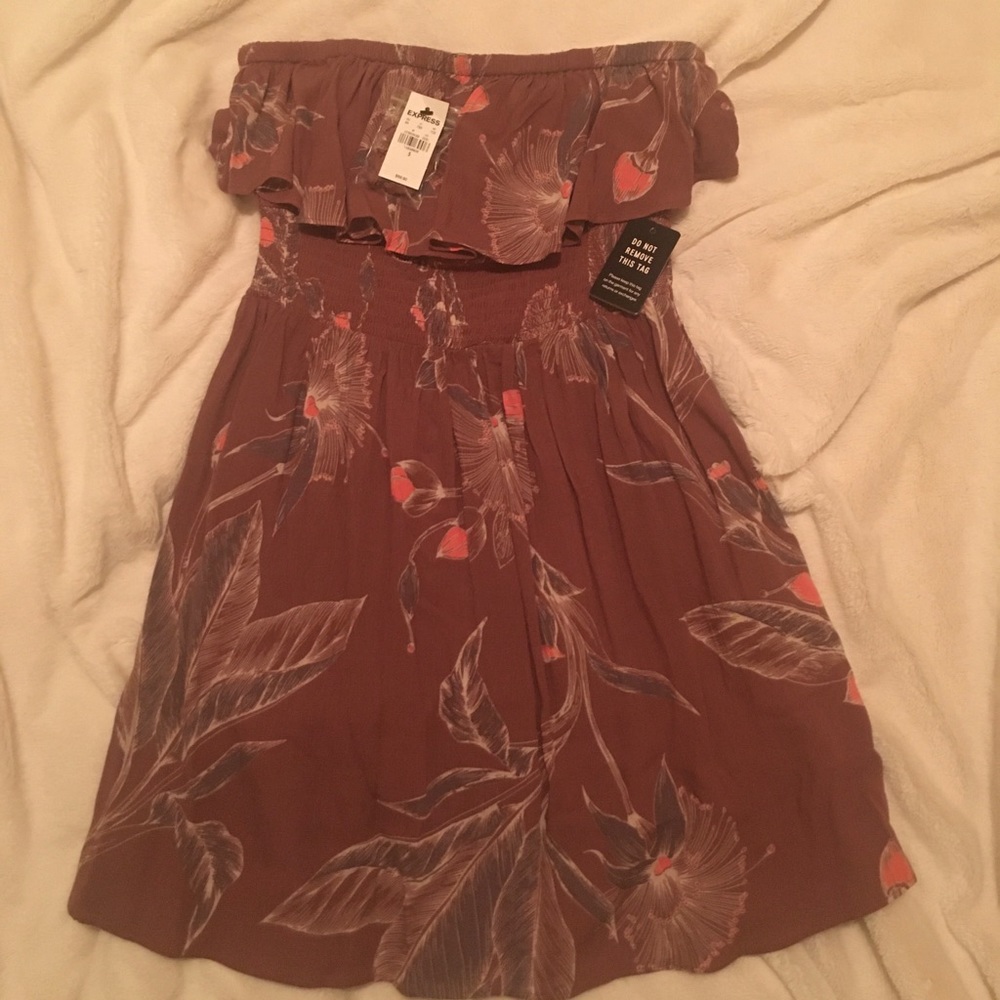 NWT Express strapless mini dress
